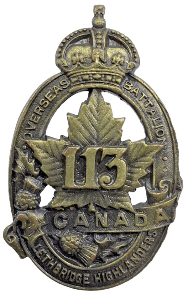 WW1 Canadian CEF 113th Battalion Cap Badge