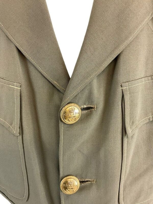 Canadian RCN Navy Officers Tropical Worsted TW Jacket and Trousers Named