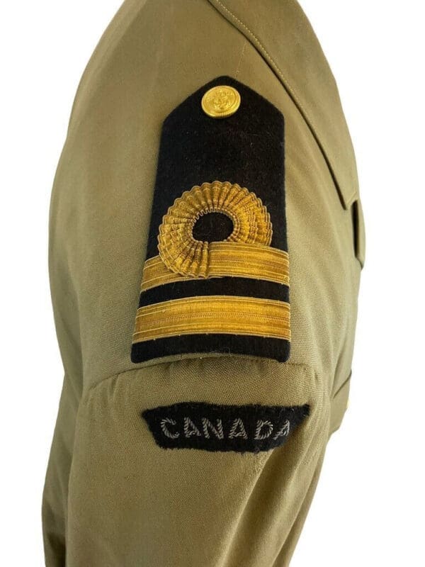 Canadian RCN Navy Officers Tropical Worsted TW Jacket and Trousers Named