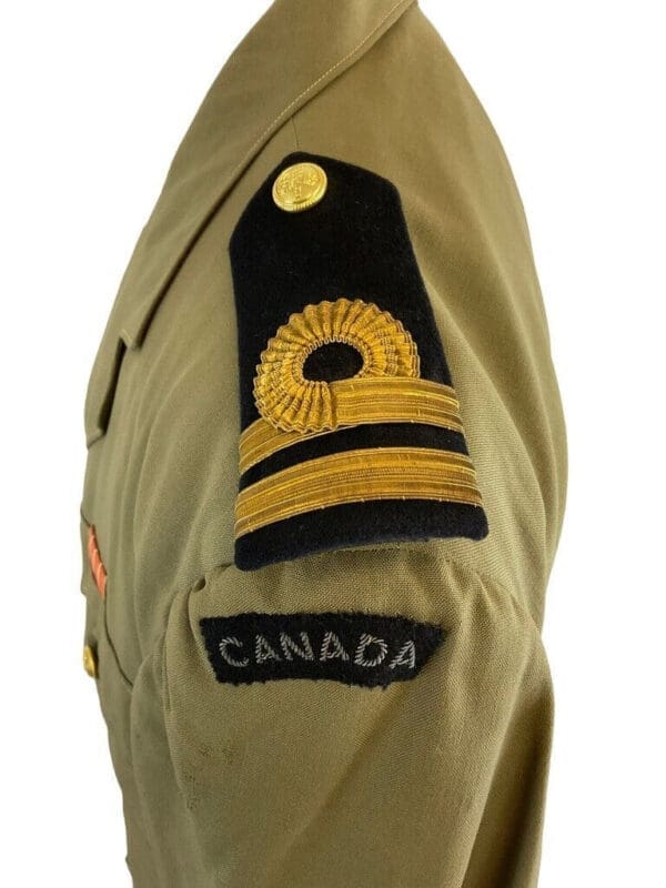 Canadian RCN Navy Officers Tropical Worsted TW Jacket and Trousers Named