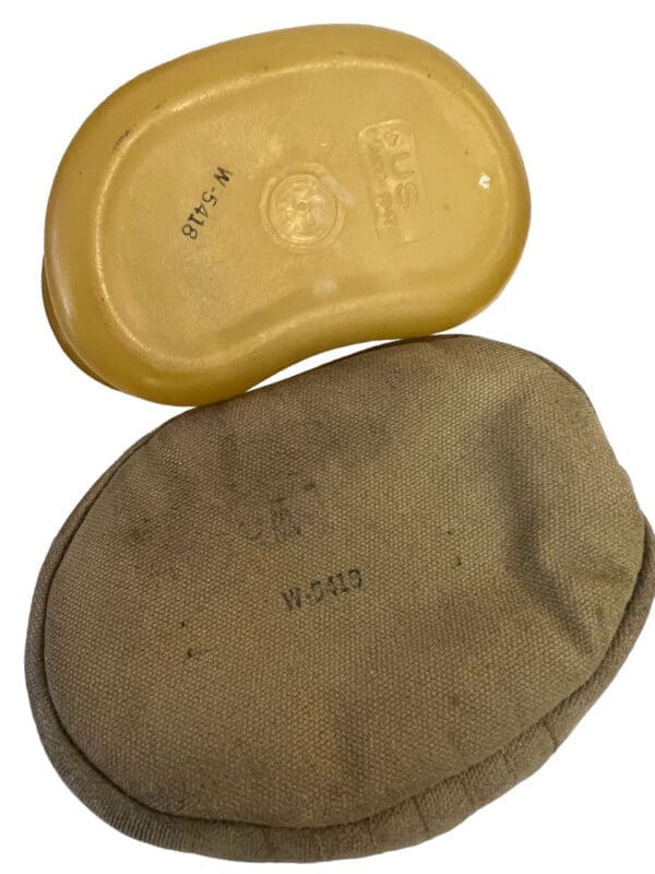 WW2 US Army Experimental Ethocel Canteen Complete 1943 Dated MATCHED SET
